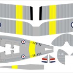 Plans for a fold-and-tape paper Tiger Moth