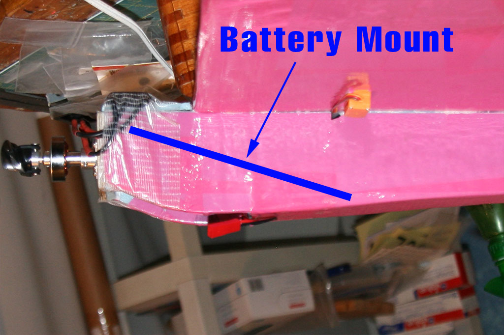 Battery mount position