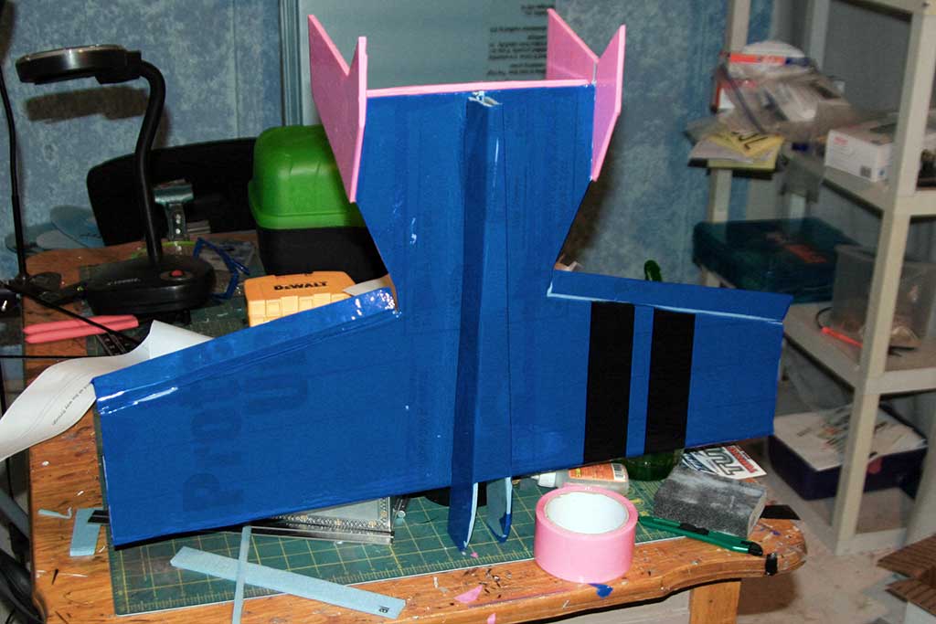 Completed blue plane
